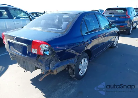 2003 Honda Civic Lx из США, поврежденный, VIN 1HGES16593L002519